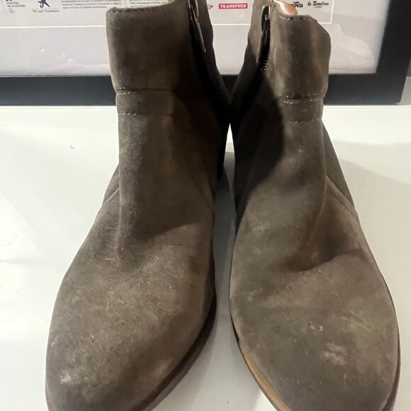 Lucky Brand gray suede booties Size 7 - Picture 2 of 5